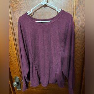 Maroon sweater with back detail size 1x